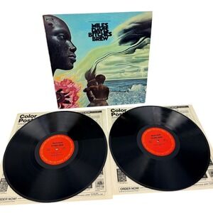 Miles Davis Bitches Brew Vinyl 2 LP Gatefold Columbia GP 26 Jazz Fusion Record